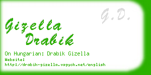 gizella drabik business card
